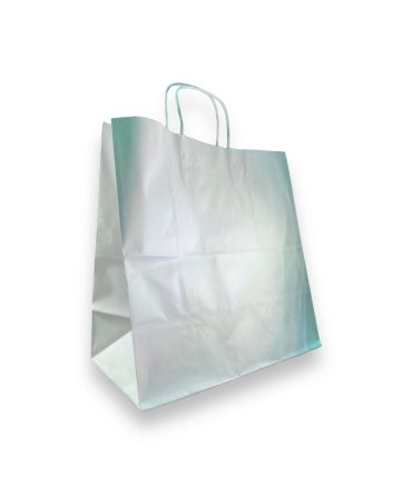 BOLSA BLANCA CUADRADA CON MANIJA