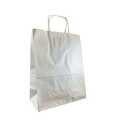 BOLSA BLANCA MEDIANA CON MANIJA