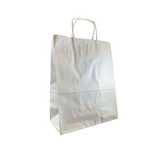 BOLSA BLANCA MEDIANA CON MANIJA