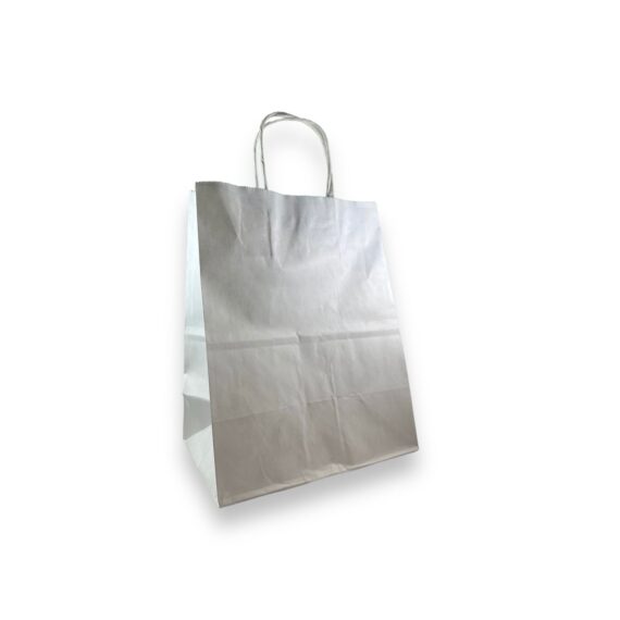 BOLSA  BLANCA PEQUEÑA CON MANIJA