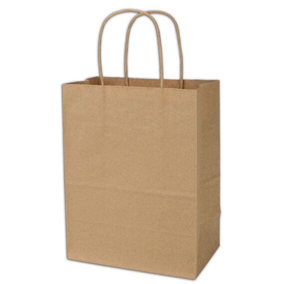 BOLSA KRAFT PEQUEÑA CON MANIJA 100 UNDS